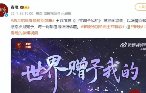 确认了！是王菲|世界赠予我的|春晚|单曲|感恩|岁月