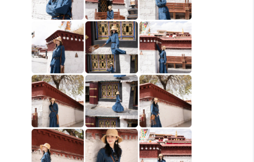 景甜拉萨旅拍美出天际，简约穿搭演绎复古温柔，身材颜值均在线