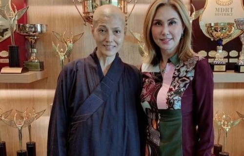 香港女星受情伤出家12年，接待陈玉莲米雪吃斋，曾与刘德华合作