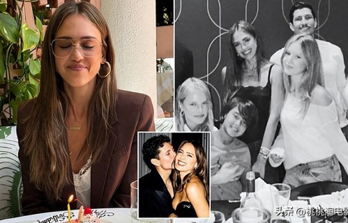 分给前夫300万美金后，杰西卡·阿尔芭携新欢与三个孩子共进晚餐 