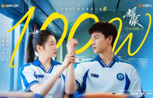 关晓彤李昀锐新剧预约破百万，抓手腕路透引热议