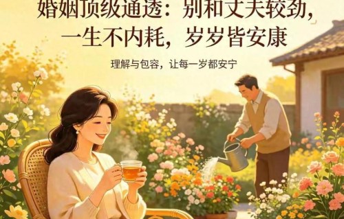 婚姻最顶级的清醒：停止改造伴侣，把健康还给自己