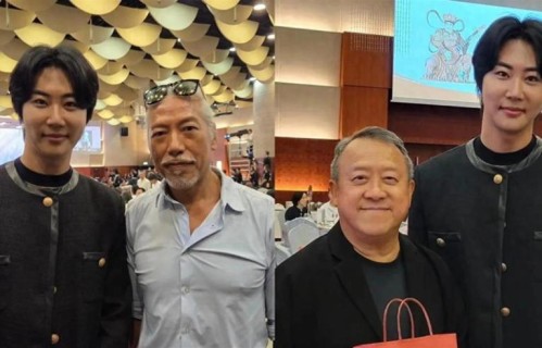 张耀扬罕见现身却被1.9米韩籍社长抢镜 慈善晚宴变大型对比现场