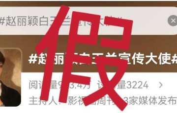 赵丽颖对接辟谣白玉兰宣传大使 专注演员作品